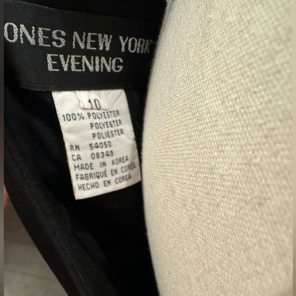 Jones New York Evening Black Off The Shoulder Cocktail Dress - Picture 2 of 5